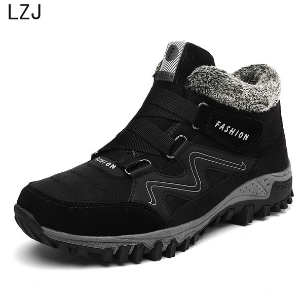 2019 new fashion men boots waterproof snow boots winter warm platform fur footwear ankle casual shoes high hiking plus size, Black
2019 new fashion men boots waterproof snow boots winter warm platform fur footwear ankle casual shoes high hiking plus size, Black