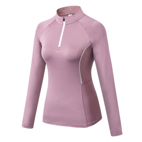 women solid casual quick-drying t shirt zipper tights t-shirts fashion long sleeve workout tshirt, Gray;blue
women solid casual quick-drying t shirt zipper tights t-shirts fashion long sleeve workout tshirt, Gray;blue