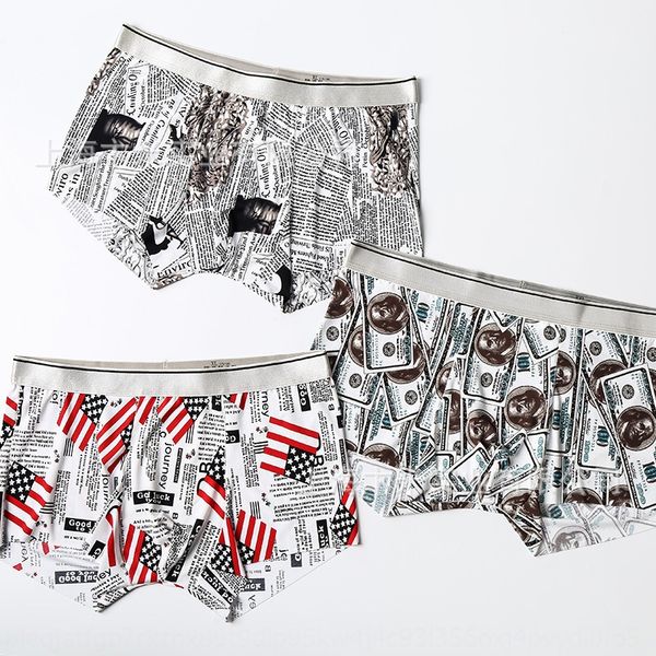 uwyzs ice silk traceless comfortable boxer pants plant printed pattern men's ice silk underwear traceless comfortable underwear men, Black;white
uwyzs ice silk traceless comfortable boxer pants plant printed pattern men's ice silk underwear traceless comfortable underwear men, Black;white