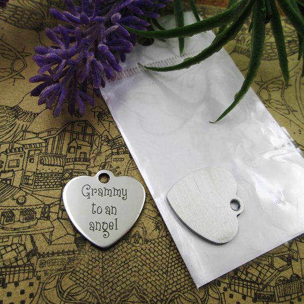 40pcs--"grammy to an angel"stainless steel charms more style for choosing diy charms pendants for necklace, Bronze;silver
40pcs--"grammy to an angel"stainless steel charms more style for choosing diy charms pendants for necklace, Bronze;silver