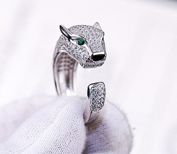 fashion designer Women Fashion 925 Sterling Silver Zircon animal panther Ring,adjustable size European style shape leopard ring D19011502
fashion designer Women Fashion 925 Sterling Silver Zircon animal panther Ring,adjustable size European style shape leopard ring D19011502