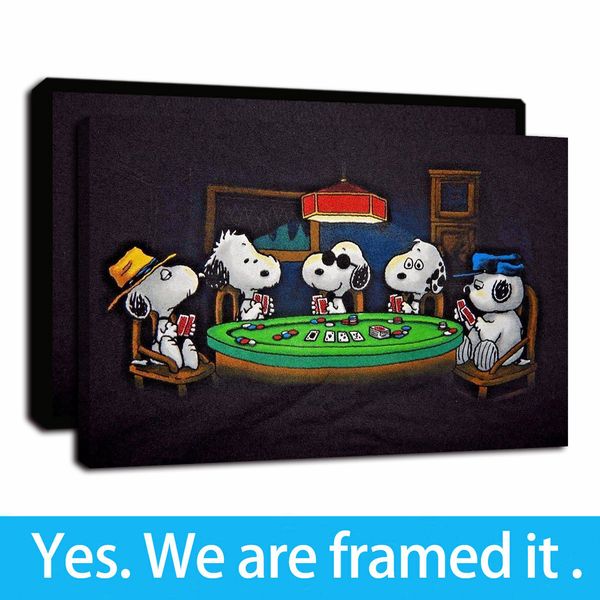 framed artwork peanuts snoopy dogs playing poker poster animal oil paintings print on canvas wall art paintings poster for home decor
framed artwork peanuts snoopy dogs playing poker poster animal oil paintings print on canvas wall art paintings poster for home decor