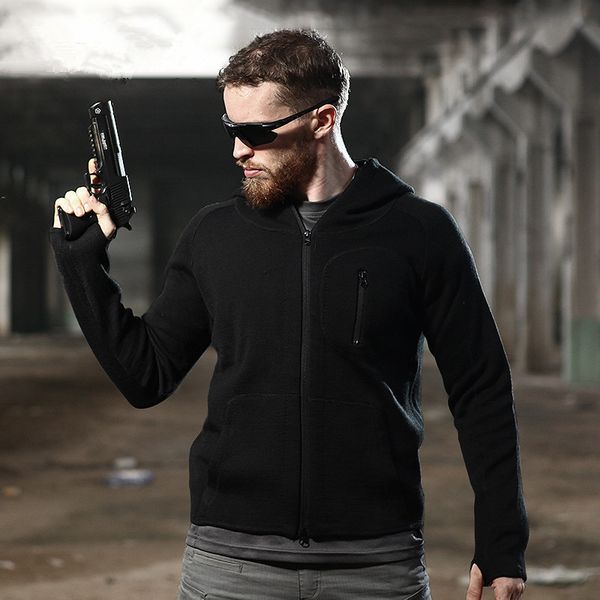 autumn winter men thin hooded knitted sweatshirt coat outdoor sport hiking climbing soft shell tactical knitting jacket, Blue;black
autumn winter men thin hooded knitted sweatshirt coat outdoor sport hiking climbing soft shell tactical knitting jacket, Blue;black