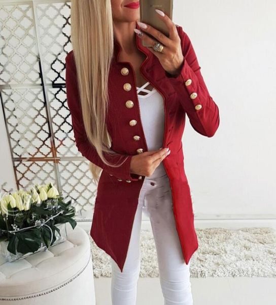 style women's jacket stand-up collar long sleeve single row button slim small suit coat new multi-color large size, Black;brown
style women's jacket stand-up collar long sleeve single row button slim small suit coat new multi-color large size, Black;brown