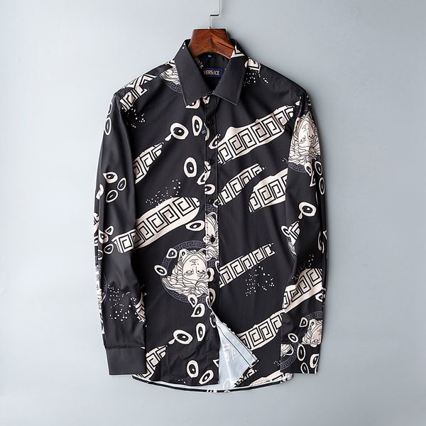 luxury mens designer long sleeve shirts firmate business dress shirts fashion casual brand shirt print slim shirt homme button up 180, White;black
luxury mens designer long sleeve shirts firmate business dress shirts fashion casual brand shirt print slim shirt homme button up 180, White;black