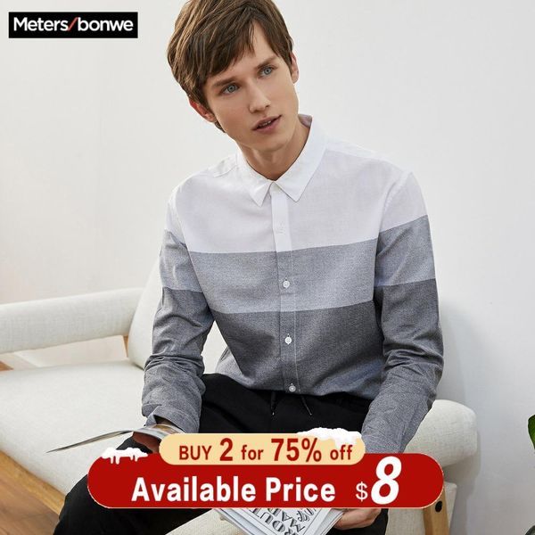 metersbonwe brand men smart casual striped shirts spring autumn male slim long sleeve shirts regular cotton male basic, White;black
metersbonwe brand men smart casual striped shirts spring autumn male slim long sleeve shirts regular cotton male basic, White;black