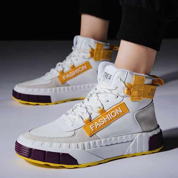 m- explosive personality color matching fashion hip-hop hip-hop breathable high-trend wild outdoor board shoes men, Black
m- explosive personality color matching fashion hip-hop hip-hop breathable high-trend wild outdoor board shoes men, Black