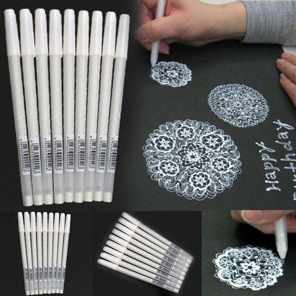 6 pcs 0.8mm white ink mark pens art supplies painting and drawing tools, Black;red
6 pcs 0.8mm white ink mark pens art supplies painting and drawing tools, Black;red