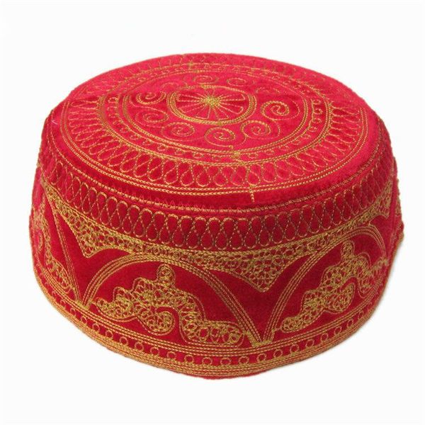 2018 muslim prayer cap men islamic middle east caps arabic embroidery hats a61512, Red
2018 muslim prayer cap men islamic middle east caps arabic embroidery hats a61512, Red