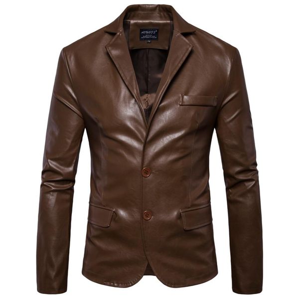 men leather coat autumn and winter new men's leathers british trade simple suit jacket men, White;black
men leather coat autumn and winter new men's leathers british trade simple suit jacket men, White;black