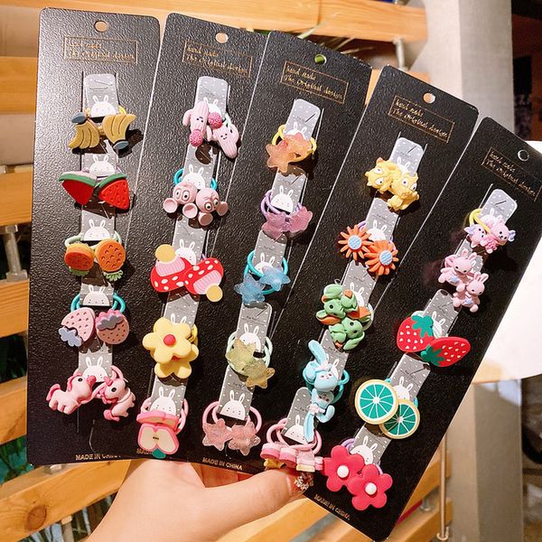 5 pair children simple ponytail hair accessories fashion sweet girl princess cute cartoon flower fruit rubber band hair rope, Slivery;white
5 pair children simple ponytail hair accessories fashion sweet girl princess cute cartoon flower fruit rubber band hair rope, Slivery;white