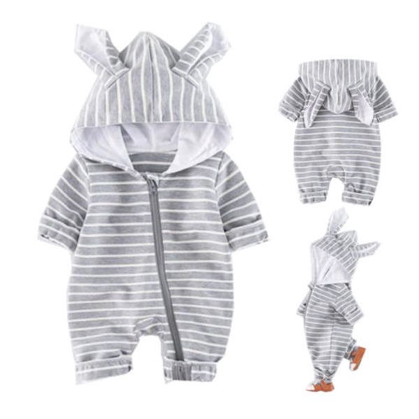 new newborn infant baby girl boy stripe long sleeve cartoon animal ear hooded romper jumpsuit bunny kawaii clothes outfits 0-24m
new newborn infant baby girl boy stripe long sleeve cartoon animal ear hooded romper jumpsuit bunny kawaii clothes outfits 0-24m