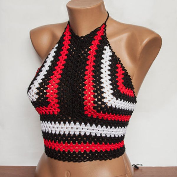 handmade fashion vintage 70 crochet halter crochet bikini bustier, women swimwear, women beach wear, White;black
handmade fashion vintage 70 crochet halter crochet bikini bustier, women swimwear, women beach wear, White;black