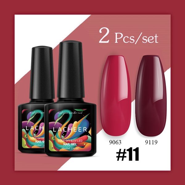 lacheer 2pcs/lot gel polish set soak off nail varnish chirstamas color red uv nail polish gel kits semi permanent lacquer, Red;pink
lacheer 2pcs/lot gel polish set soak off nail varnish chirstamas color red uv nail polish gel kits semi permanent lacquer, Red;pink