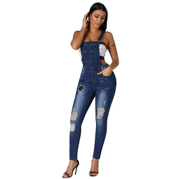 summer new ladies brokean hole bib jeans trend wild high-waist stretch slim overalls casual womens denim suspenders, Blue
summer new ladies brokean hole bib jeans trend wild high-waist stretch slim overalls casual womens denim suspenders, Blue