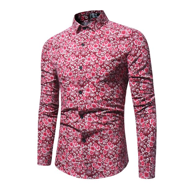 men linen flower shirt 2019 new retro floral printed man casual dress shirt brand clothing fashion slim fit long sleeve, White;black
men linen flower shirt 2019 new retro floral printed man casual dress shirt brand clothing fashion slim fit long sleeve, White;black