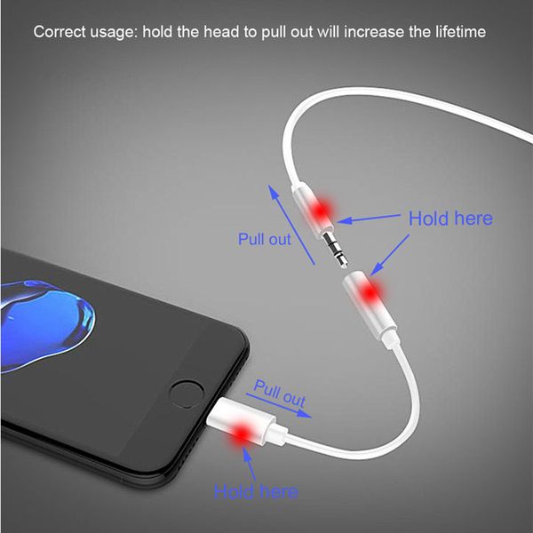 3 5mm aux headphone jack audio adapter for iphone x 7 8 plu port io 12 3 lightting play mu ic audio head et converter 
3 5mm aux headphone jack audio adapter for iphone x 7 8 plu port io 12 3 lightting play mu ic audio head et converter