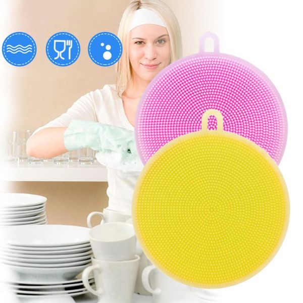 round silicone new kitchen multi-functional gel dishcloth dishwasher cloth multi color kitchen cleaning brush kitchen utensils cleaning tool
round silicone new kitchen multi-functional gel dishcloth dishwasher cloth multi color kitchen cleaning brush kitchen utensils cleaning tool