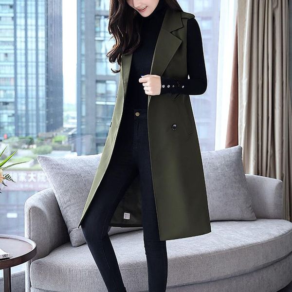 new spring autumn long suit vest women double-breasted sleeveless cardigan jacket female elegant blazer vest chaleco mujer c5179, Black;white
new spring autumn long suit vest women double-breasted sleeveless cardigan jacket female elegant blazer vest chaleco mujer c5179, Black;white