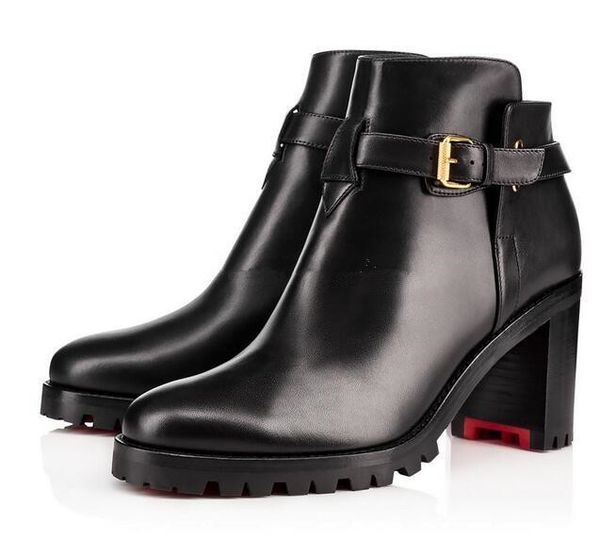fashion women red bottom boots black genuine leather communa ankle boots for women flat party dress winter luxury designer outdoor red sole
fashion women red bottom boots black genuine leather communa ankle boots for women flat party dress winter luxury designer outdoor red sole