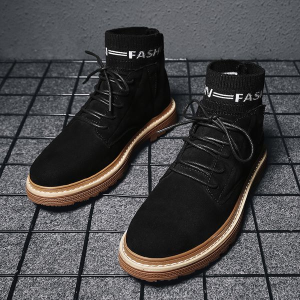 men snow boots winter plush warm men motorcycle boots lace-up non-slip male ankle waterproof autumn man work shoes, Black
men snow boots winter plush warm men motorcycle boots lace-up non-slip male ankle waterproof autumn man work shoes, Black