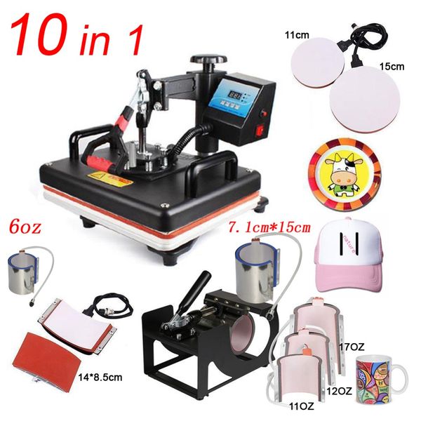 10 In 1 Combo Heat Press Machine,Sublimation/Heat Press,Heat Transfer Machine For Mug/Cap/Tshirt/Phone cases
10 In 1 Combo Heat Press Machine,Sublimation/Heat Press,Heat Transfer Machine For Mug/Cap/Tshirt/Phone cases