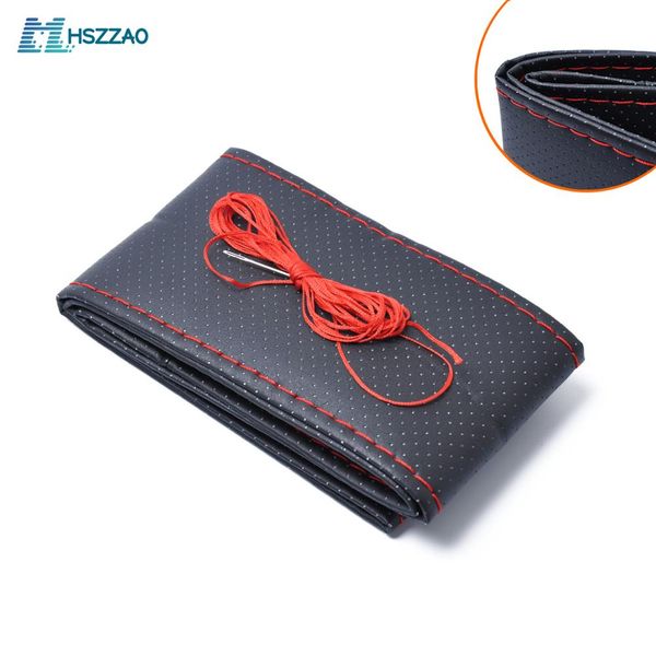 38cm15'' hand-stitched full-hole steering wheel cover black and red four seasons universal simple
38cm15'' hand-stitched full-hole steering wheel cover black and red four seasons universal simple