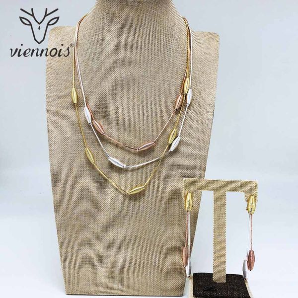 viennois fashion mix gold color dangle earrings necklace jewelry set for women metal party jewelry set, Silver
viennois fashion mix gold color dangle earrings necklace jewelry set for women metal party jewelry set, Silver