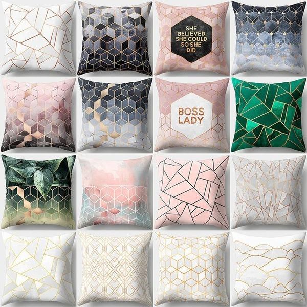 45x45cm pillow case geometric figure pillowcase sofa cushion bed headrest car waist pillow peach skin polyester material
45x45cm pillow case geometric figure pillowcase sofa cushion bed headrest car waist pillow peach skin polyester material