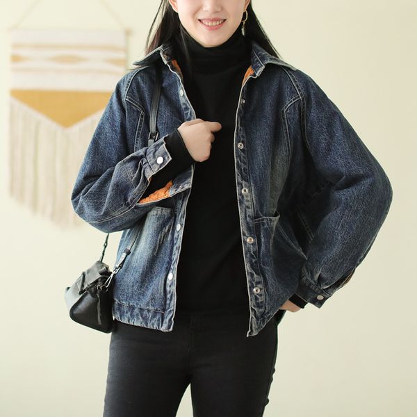 winter new korean casual and simple temperament short denim jacket loose coat sweatershirt women l2017, Black
winter new korean casual and simple temperament short denim jacket loose coat sweatershirt women l2017, Black