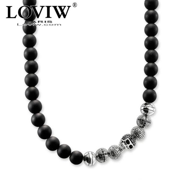 necklace skull obsidian trendy gift for women & men thomas sabor style jewelry 925 sterling silver new fashion punk jewellery
necklace skull obsidian trendy gift for women & men thomas sabor style jewelry 925 sterling silver new fashion punk jewellery