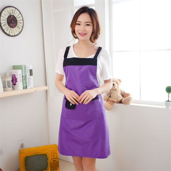 

kitchenace 1pc polyester apron bib for women cooking baking pastry bbq kitchen housekeeping gagets & tools household accessories