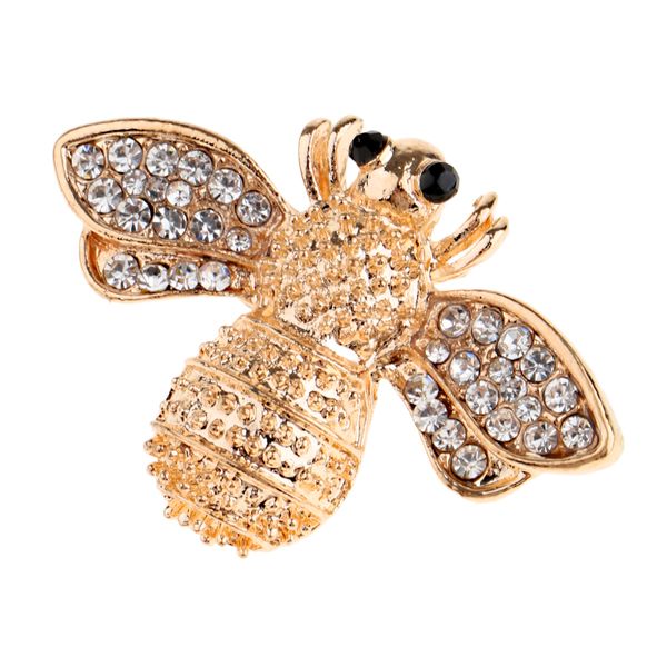 retro crystal bee corsage brooches animal pin for women dress accessories, Gray 
retro crystal bee corsage brooches animal pin for women dress accessories, Gray