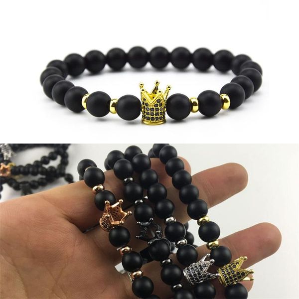 fashion anti fatigue black bracelet therapy bracelet health care stretch zircon crown charm for men women, Golden;silver
fashion anti fatigue black bracelet therapy bracelet health care stretch zircon crown charm for men women, Golden;silver