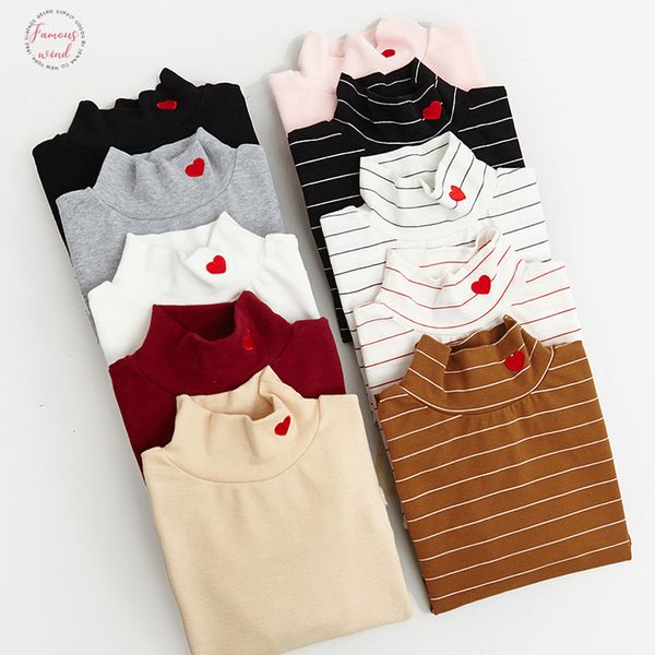 women harajuku heart embroidery t shirt korean elastic turtleneck thickening basic slim t shirt female kawaii punk and tees, White
women harajuku heart embroidery t shirt korean elastic turtleneck thickening basic slim t shirt female kawaii punk and tees, White