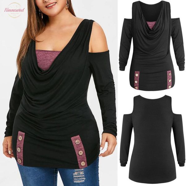 tshirt women two tone button open shoulder plus size long sleeve t shirt poleras camiseta mujer harajuku women t shirt, White
tshirt women two tone button open shoulder plus size long sleeve t shirt poleras camiseta mujer harajuku women t shirt, White