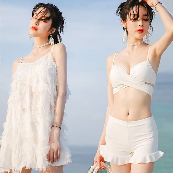 bikini swim female 2019 super fairy split bikini small chest gathering spring swimsuit three-piece suit small fragrance, White;black
bikini swim female 2019 super fairy split bikini small chest gathering spring swimsuit three-piece suit small fragrance, White;black