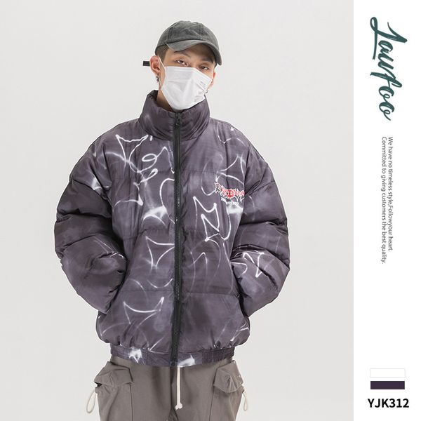 lawfoo2019 origional popular brand men's wear high street graffiti spray color retro men's couples coat windproof cotton-padded, Black
lawfoo2019 origional popular brand men's wear high street graffiti spray color retro men's couples coat windproof cotton-padded, Black