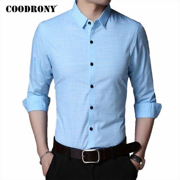 coodrony brand long sleeve shirt men 2020 spring autumn mens business casual shirts soft cotton chemise homme c6024, White;black
coodrony brand long sleeve shirt men 2020 spring autumn mens business casual shirts soft cotton chemise homme c6024, White;black