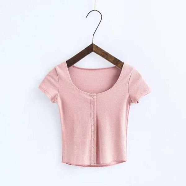 vintage металлические кнопки o шеи короткий рукав футболка 2020 новой женщины slim fit майка плотно тройник лето ретро tops 6 цветов, White
vintage металлические кнопки o шеи короткий рукав футболка 2020 новой женщины slim fit майка плотно тройник лето ретро tops 6 цветов, White