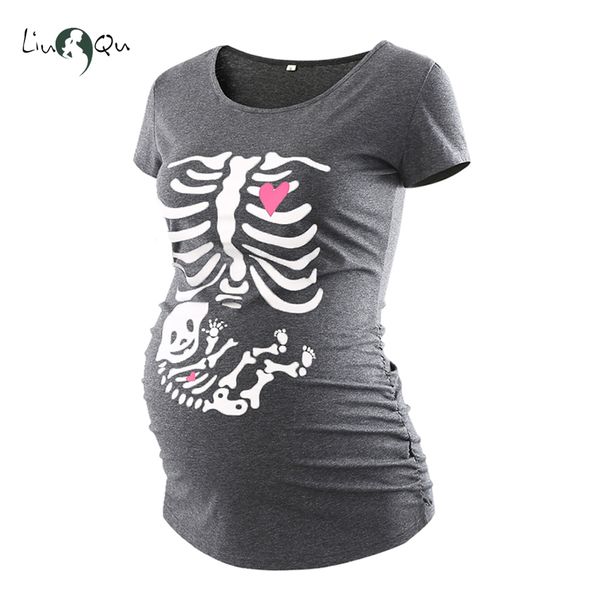 halloween skeleton maternity t shirt skull pregnancy maternity clothes ropa embarazada cool bone pregnant mama tee, White
halloween skeleton maternity t shirt skull pregnancy maternity clothes ropa embarazada cool bone pregnant mama tee, White