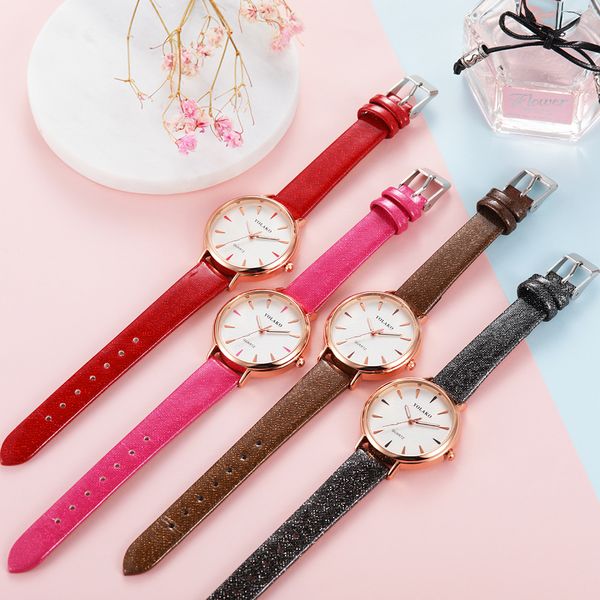 casual simple women watches laides casual quartz wrist watch multicolor leather band new strap watch female clock, Slivery;brown
casual simple women watches laides casual quartz wrist watch multicolor leather band new strap watch female clock, Slivery;brown