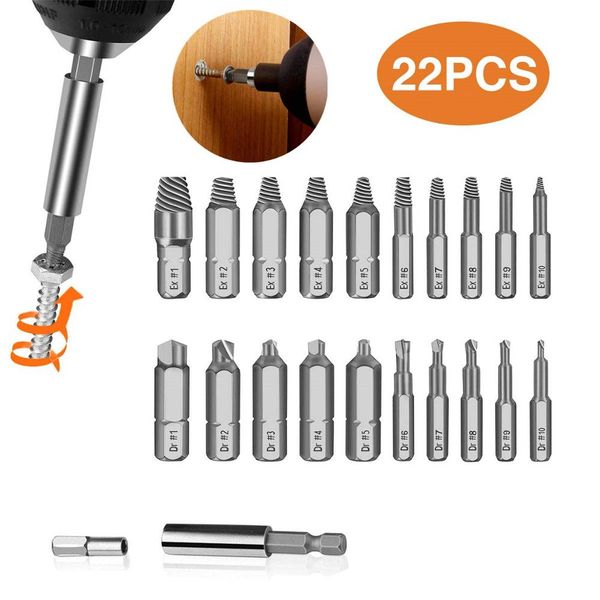 22pcs damaged screw extractor set for broken screw hss broken bolt extractor remover kits
22pcs damaged screw extractor set for broken screw hss broken bolt extractor remover kits