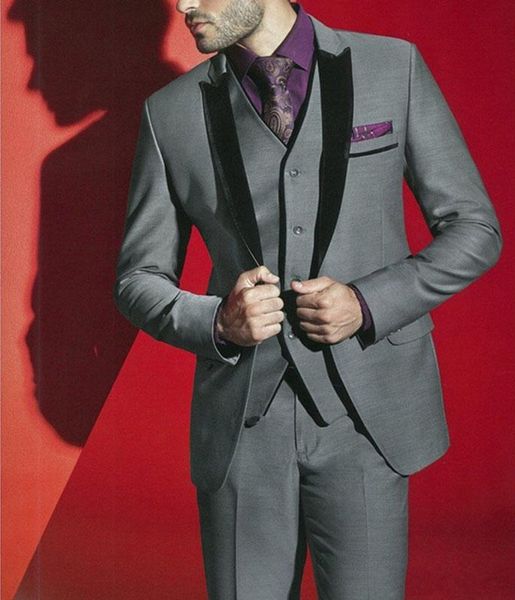 grey groom tuxedos black peak lapel groomsman wedding tuxedos popular men prom party jacket blazer 3 piece suit(jacket+pants+tie+vest)62, Black;gray
grey groom tuxedos black peak lapel groomsman wedding tuxedos popular men prom party jacket blazer 3 piece suit(jacket+pants+tie+vest)62, Black;gray