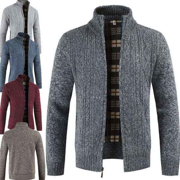 men stand collar warmth zipper sweater hooded brand male long sleeve clothes cardigan winter wool knit coat plus size 3xl, White;black
men stand collar warmth zipper sweater hooded brand male long sleeve clothes cardigan winter wool knit coat plus size 3xl, White;black