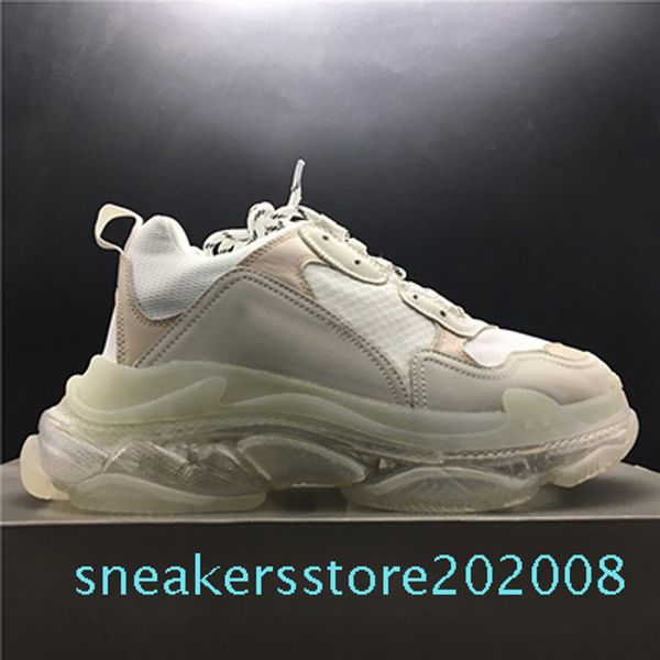 with box 2019 mens and womens casual shoes triple s clear sole white black green brand designer trainers 36-45 s08
with box 2019 mens and womens casual shoes triple s clear sole white black green brand designer trainers 36-45 s08