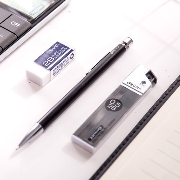 deli 1pcs metal mechanical pencil 0.5mm stationery set 2b refill eraser automatic pencil for school office supplies kids gift, Blue;orange
deli 1pcs metal mechanical pencil 0.5mm stationery set 2b refill eraser automatic pencil for school office supplies kids gift, Blue;orange