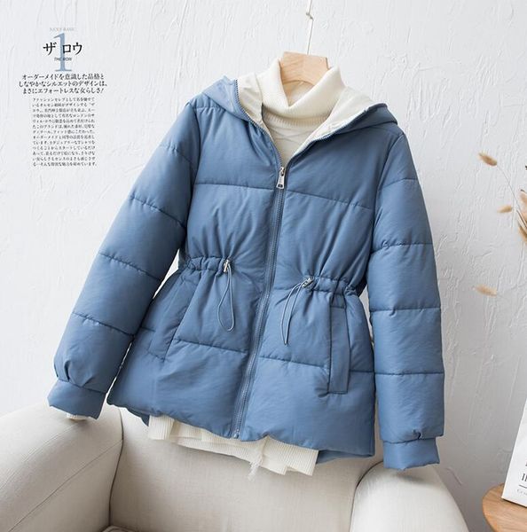 2019 new full zipper parka fashion cotton-padded jacket hooded warm winter jacket women solid winter coat, Black
2019 new full zipper parka fashion cotton-padded jacket hooded warm winter jacket women solid winter coat, Black