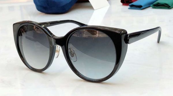 women 0369/s black fashion cat eye sunglasses sunglasses gafas de sol new with case, White;black