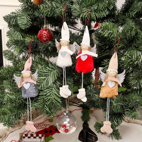 christmas holiday gift decorations plush angel with glitter heart christmas pendant decorative hanging figurine ornaments
christmas holiday gift decorations plush angel with glitter heart christmas pendant decorative hanging figurine ornaments